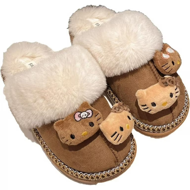 Kitty Plush Slippers